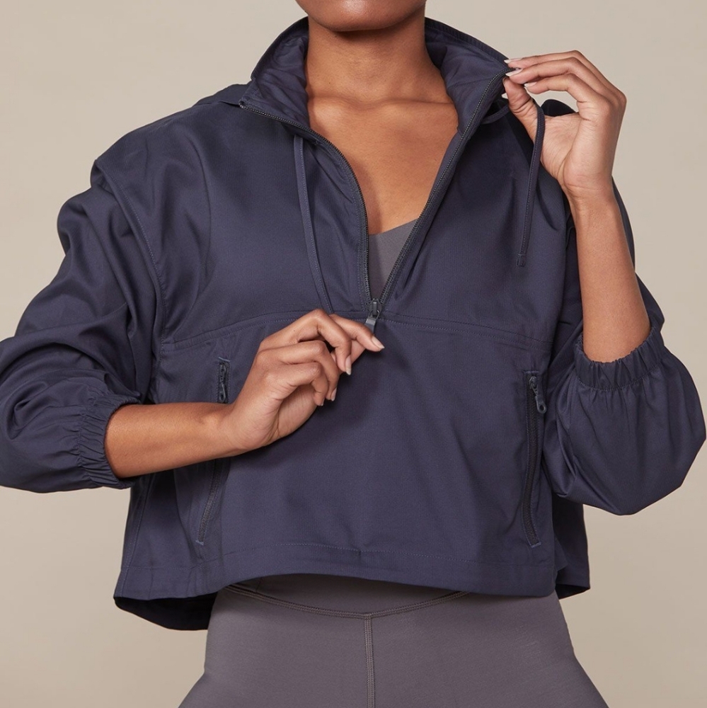 Girlfriend collective hummingbird half zip